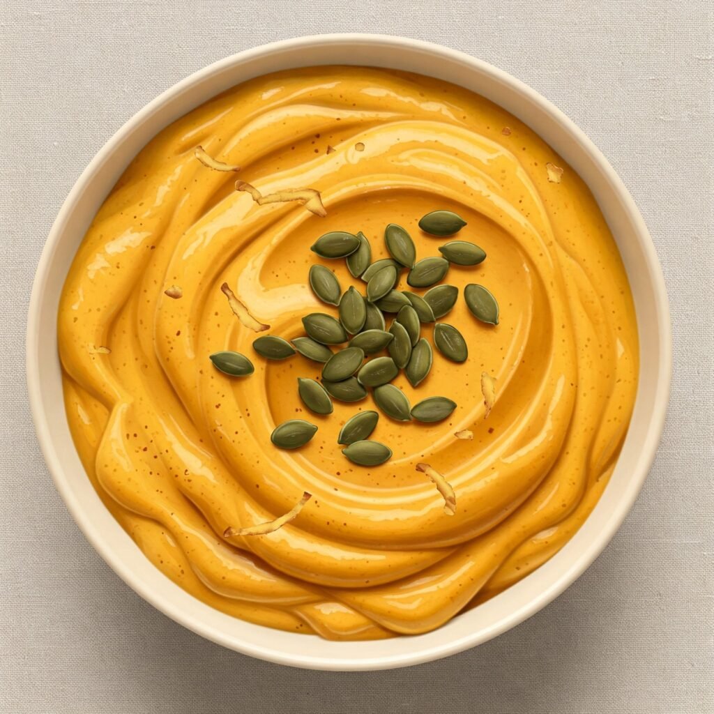 Crema de Calabaza con Semillas de Calabaza Tostadas y un Toque de Jengibre