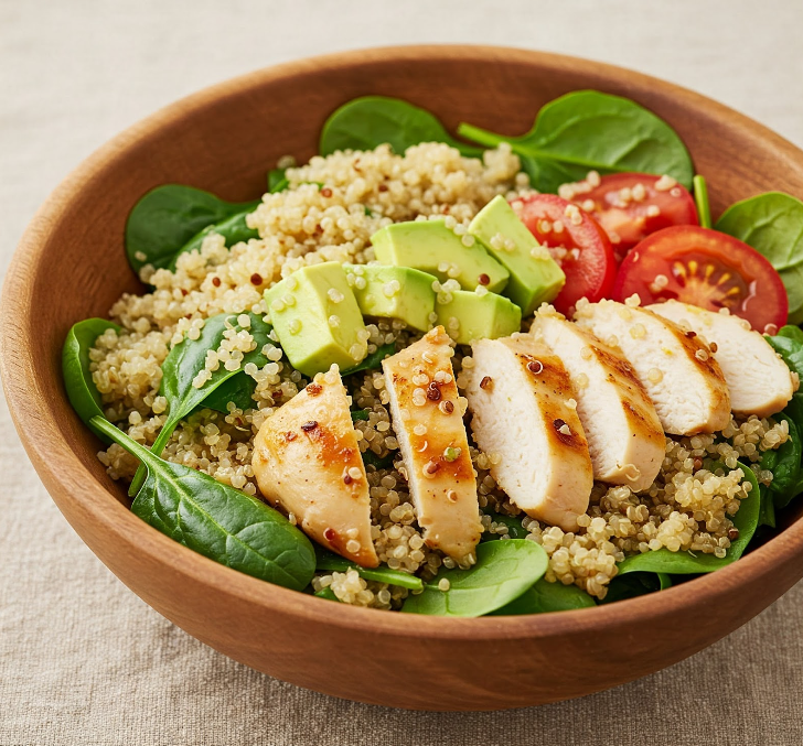 Ensalada de Quinoa con Pollo y Aguacate