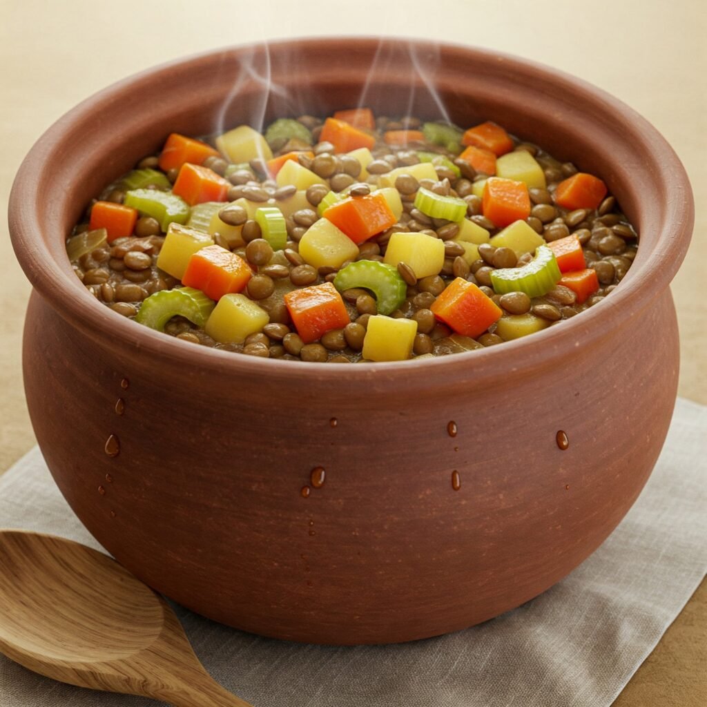 guiso de lentejas con verduras